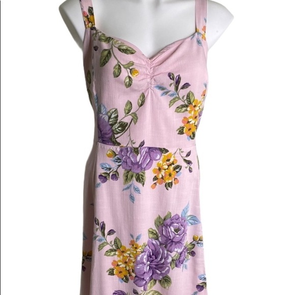 Forever 21 Women’s Pink Floral Sundress Size 2X - Picture 3 of 12